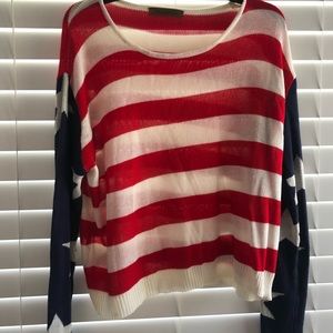 American Flag Sweater
